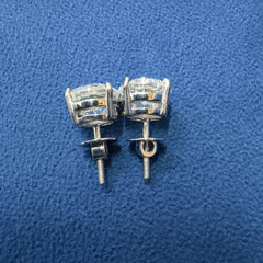3.Ct Each Round Cut D VVS2 Lab Grown Diamond Engagement Stud Earrings