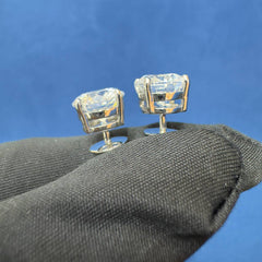 3.Ct Each Round Cut D VVS2 Lab Grown Diamond Engagement Stud Earrings