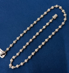 7 mm Moissanite Diamond Clustered Ball Necklace