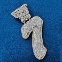VVS Lab Diamond Custom Iced out Initial Letter Pendant