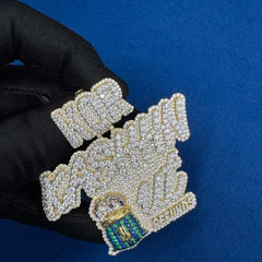 VVS Lab Grown Diamond Custom Name Pendant
