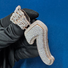 VVS Lab Diamond Custom Iced out Initial Letter Pendant