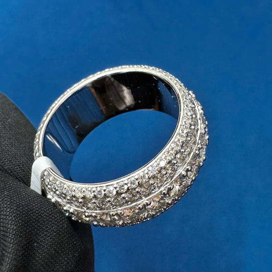 VVS Lab Grown Diamond Men's Women's Ring, Iced Out Wedding Band Ring