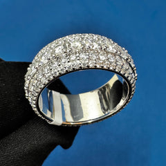 VVS Lab Grown Diamond Men's Women's Ring, Iced Out Wedding Band Ring