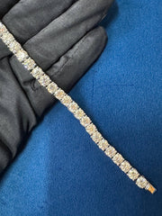 6mm VVS Round Moissanite Diamond Tennis Bracelet For Unisex