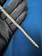 6mm VVS Round Moissanite Diamond Tennis Bracelet For Unisex