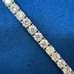 6mm VVS Round Moissanite Diamond Tennis Bracelet For Unisex
