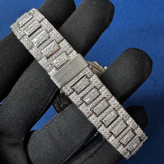 Luxury Moissanite Diamond Watch ,Handcrafted Automatic Wrist Watch for Men