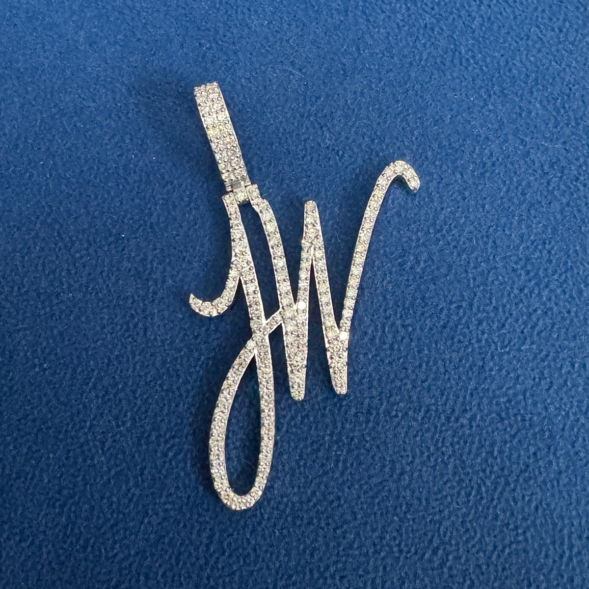 VVS Lab Grown Diamond Custom Letter Pendant