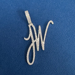 VVS Lab Grown Diamond Custom Letter Pendant