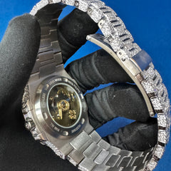 VVS Lab Grown Diamond Watch, 41mm Men's Wrist Watch