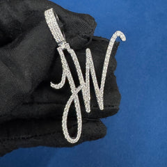 VVS Lab Grown Diamond Custom Letter Pendant