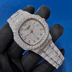 VVS Lab Grown Diamond Watch, 41mm Men's Wrist Watch