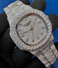 VVS Lab Grown Diamond Watch, 41mm Men's Wrist Watch
