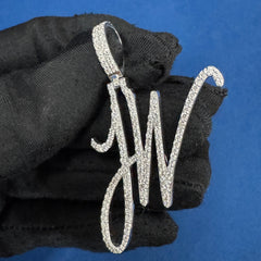 VVS Lab Grown Diamond Custom Letter Pendant