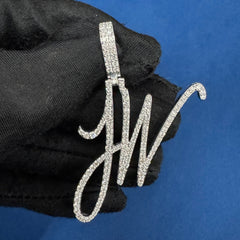 VVS Lab Grown Diamond Custom Letter Pendant
