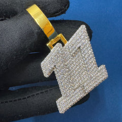 VVS Lab Diamond Custom Letter Pendant