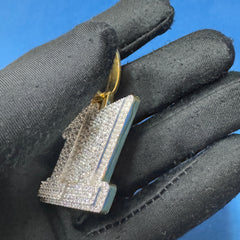 VVS Lab Diamond Custom Letter Pendant