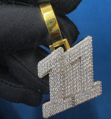 VVS Lab Diamond Custom Letter Pendant