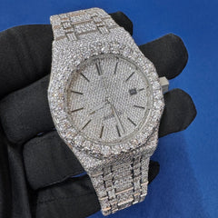 41mm Iced out customize lab Diamond Bust Down Watch