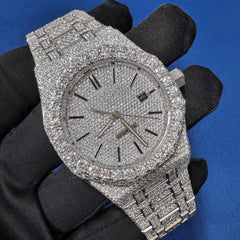 41mm Iced out customize lab Diamond Bust Down Watch