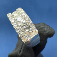 VVS Lab Grown Diamond Men's Women's Ring, Iced Out Wedding Band Ring