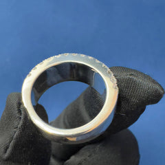 VVS Lab Grown Diamond Men's Women's Ring, Iced Out Wedding Band Ring