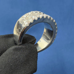 VVS Lab Grown Diamond Men's Women's Ring, Iced Out Wedding Band Ring