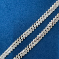 10mm VVS Lab Diamond 10K Rose Gold Miami Cuban link Chain