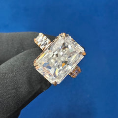 VVS EF Color Radiant Cut Full Eternity Lab Grown Diamond Wedding Ring