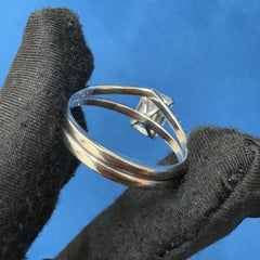 Certified 3.0CT Emerald Cut Lab Grown Diamond Engagement Ring