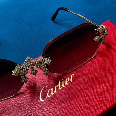 Custom Cartier Diamond Cross Glasses – A Fusion of Luxury and Personalized Elegance