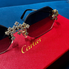 Custom Cartier Diamond Cross Glasses – A Fusion of Luxury and Personalized Elegance