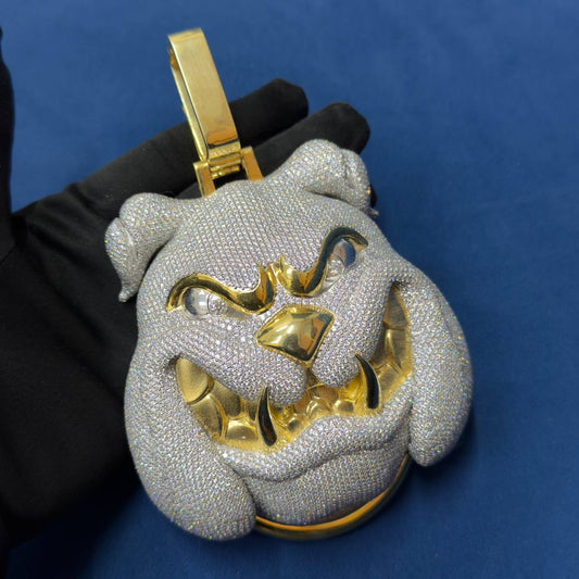 Customize Hip Hop Pendant Bull dog Face Pendant For Men