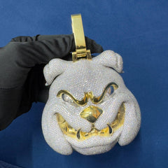 Customize Hip Hop Pendant Bull dog Face Pendant For Men