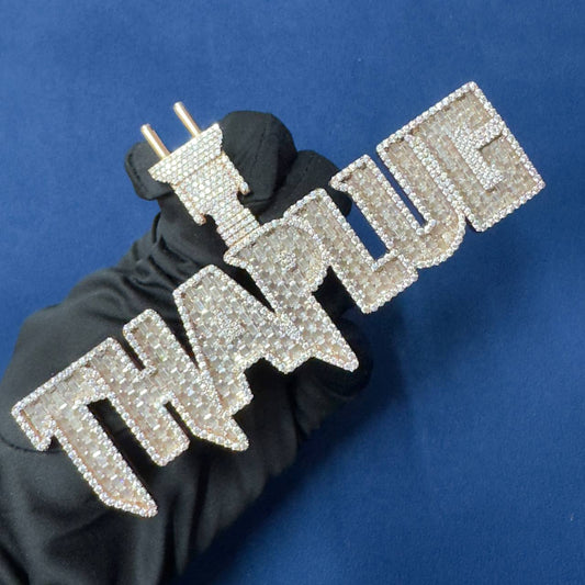 VVS Lab Diamond Custom Name Pendant