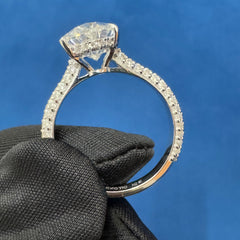3Ct E VVS Lab Diamond Engagement Ring ,14K Gold Wedding anniversary ring