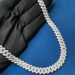 10mm VVS Lab Diamond Custom Lock Miami Cuban link Chain