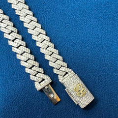 10mm VVS Lab Diamond Custom Lock Miami Cuban link Chain