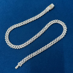 10mm VVS Lab Diamond Custom Lock Miami Cuban link Chain