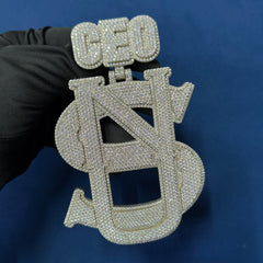VVS Lab Diamond Custom Name Pendant