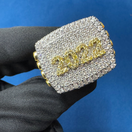 VVS Moissanite Diamond Customized Champion Ship Ring for Men