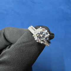 2Ct VVS Lab Diamond Engagement Ring, 14K Gold Bridal Ring set
