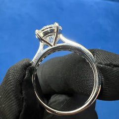 2Ct VVS Lab Diamond Engagement Ring, 14K Gold Bridal Ring set