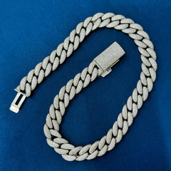 20mm Ice Out Moissanite Diamond Miami Cuban Necklace