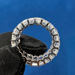 5 x3  Emerald Cut VVS lab Diamond Full Eternity wedding Band