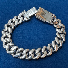 16MM Iced Out Round Lab Diamond Cuban Link Bracelets for Men