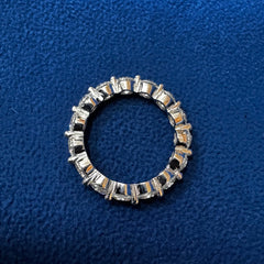 3MM Round Cut VVS lab Diamond Full Eternity wedding Band