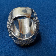 10K Gold Plated Championship Ring for him, Convocation Moissanite Ring for her