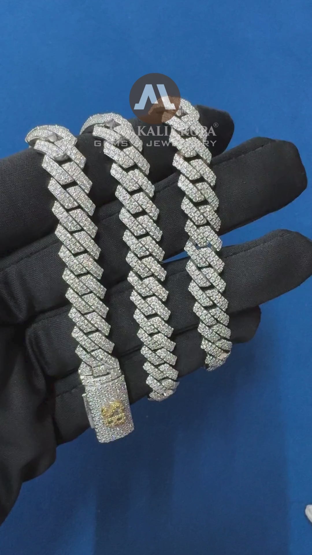 10mm VVS Lab Diamond Custom Lock Miami Cuban link Chain